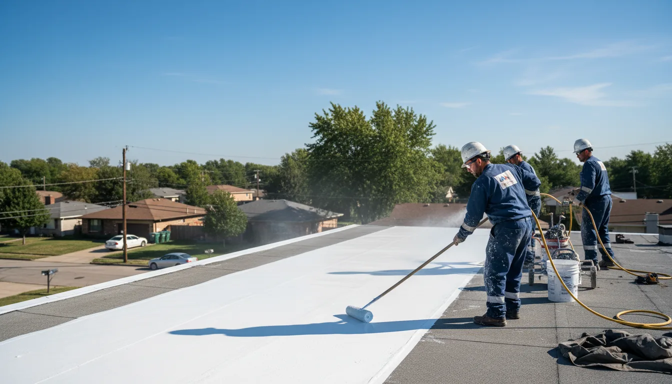 Commercial roof coating in Hamburg, MI near me